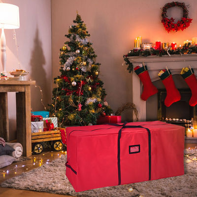 Cores personalizadas Saco de armazenamento de árvore de Natal resistente à poeira durável 600d Oxford
