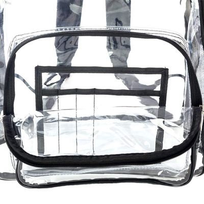 Bolsa de mochila escolar PVC transparente de trabalho pesado personalizada para bolsa escolar transparente