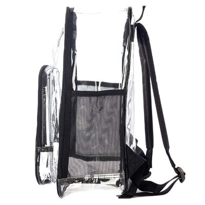 Bolsa de mochila escolar PVC transparente de trabalho pesado personalizada para bolsa escolar transparente