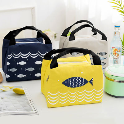 Saco de almoço térmico para crianças caixa de almoço colorida isolada personalizada