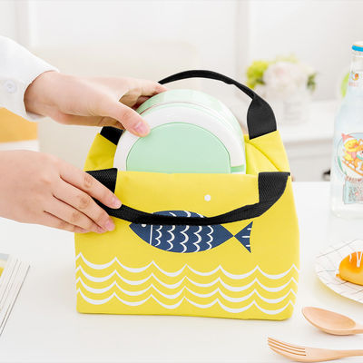 Saco de almoço térmico para crianças caixa de almoço colorida isolada personalizada