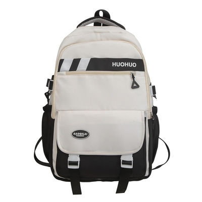 Saco de mochila de escola de pequeno porte rosa de grande capacidade para crianças em padrão de letras