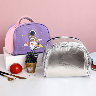 Alimentos Cartoon Kids Cooler Sacos de almoço Saco térmico portátil para menina Saco de isolamento