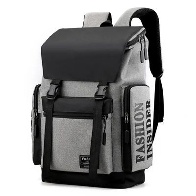 Mochila impermeável de 20-39 litros com impressão de logotipo e design de estilo universitário