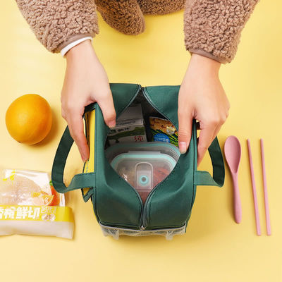 Saco isolado para crianças portátil manusear lindo saco de almoço caixa OEM / ODM aceitável