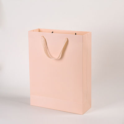 Logotipo impresso personalizado Luxo Boutique Shopping Bolsas de presente de papel Embalagens personalizadas