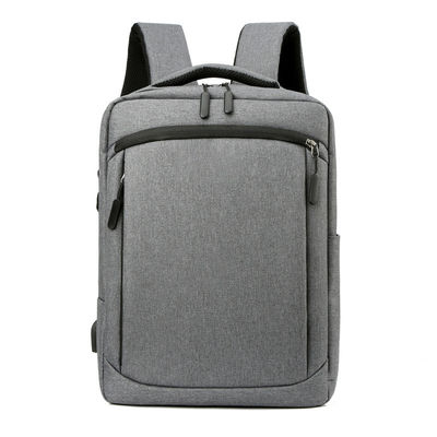 Mochila portátil de alta capacidade com logotipo personalizado Oxford com porta USB e design unisex