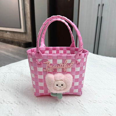 Cachinhos de colourizados para crianças Mini-compras Armazenamento Cesto de brinquedos Posibilidade de embalagem Bolsa personalizada
