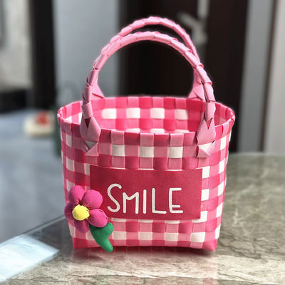 Cachinhos de colourizados para crianças Mini-compras Armazenamento Cesto de brinquedos Posibilidade de embalagem Bolsa personalizada