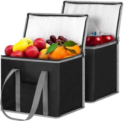 Logotipo personalizado Saco de entrega de alimentos com toque isolado Logotipo personalizado Padrão de cor sólida Tipo