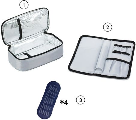 Saco de viagem de resfriador de insulina com revestimento de isolamento Mantenha seus medicamentos frios e organizados