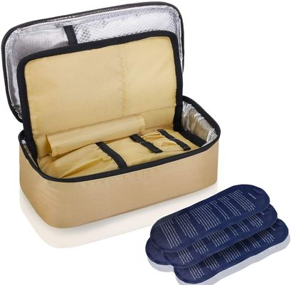 Saco de viagem de resfriador de insulina com revestimento de isolamento Mantenha seus medicamentos frios e organizados