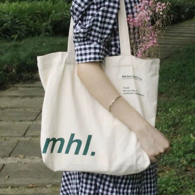 Fabricantes de sacos de algodão Logotipo personalizado para sacos reutilizáveis de lona