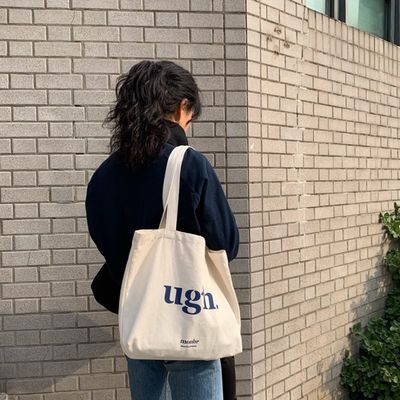 Fabricantes de sacos de algodão Logotipo personalizado para sacos reutilizáveis de lona