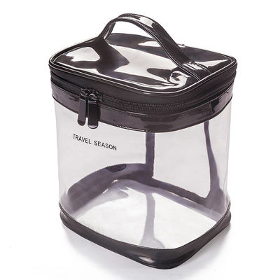 Saco conveniente para cosméticos impermeável transparente transparente bolsa de maquiagem de viagem