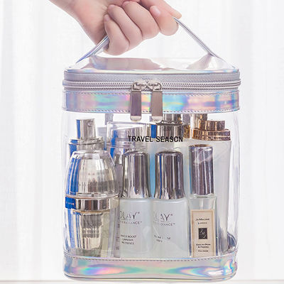 Saco conveniente para cosméticos impermeável transparente transparente bolsa de maquiagem de viagem