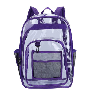 Mochila de PVC de cores claras para atividades escolares ao ar livre