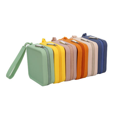 Bolsa de viagem de silicone de cor personalizada Bolsas de mão de moda para artigos de higiene feminino