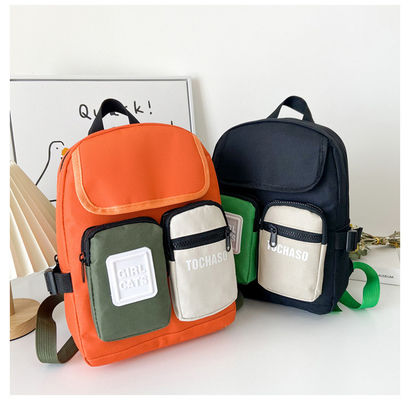 Crianças coloridas personalizadas Crianças pequenas Mochila de livros para crianças