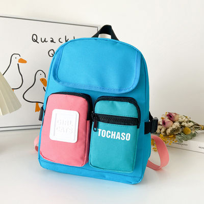 Crianças coloridas personalizadas Crianças pequenas Mochila de livros para crianças