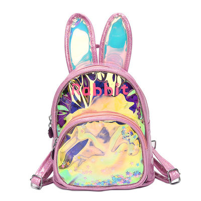 Logotipo personalizado aceito 3D coelho crianças mochila escolar saco de papelão saco menina fofinha
