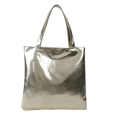 Bolsa de mão suave Tote Simples cor sólida brilhante Patente de couro para mochila de compras menina fofinha
