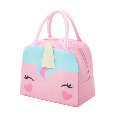 Carrinho de estilo animado entrega de comida térmica bolsa de frio isolado para crianças cor personalizada