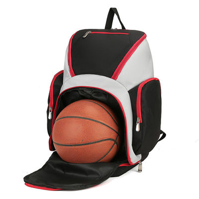 Mochila de Basquetebol de Equipa Mochila de ginástica esportiva masculina com padrão de letras e fecho com fecho de fecho