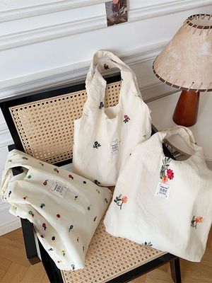 Saco de Colégio para Estudantes Saco de Grande Capacidade Com Desenho de Impressão Floral