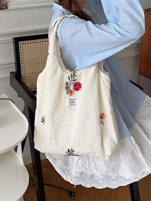 Saco de Colégio para Estudantes Saco de Grande Capacidade Com Desenho de Impressão Floral