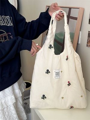 Saco de Colégio para Estudantes Saco de Grande Capacidade Com Desenho de Impressão Floral