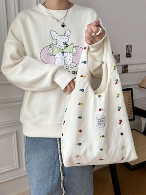 Saco de Colégio para Estudantes Saco de Grande Capacidade Com Desenho de Impressão Floral