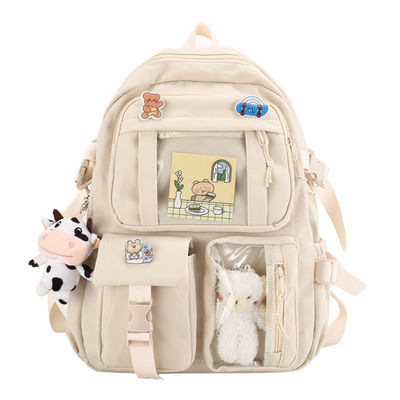 Mochila coreana personalizada de cor chinesa mochilas escolares Kawai bonitas para meninas do ensino médio