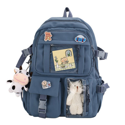 Mochila coreana personalizada de cor chinesa mochilas escolares Kawai bonitas para meninas do ensino médio