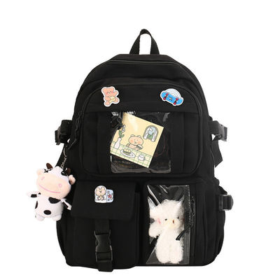Mochila coreana personalizada de cor chinesa mochilas escolares Kawai bonitas para meninas do ensino médio