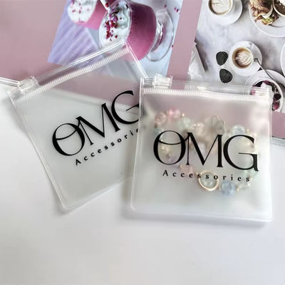 Bolsa de jóias de plástico Ziplock de logotipo personalizado transparente para embalagens de jóias personalizadas