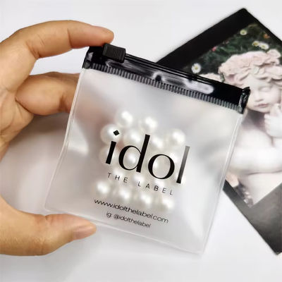 Bolsa de jóias de plástico Ziplock de logotipo personalizado transparente para embalagens de jóias personalizadas