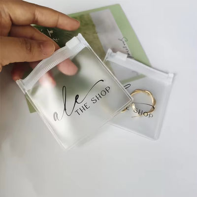 Bolsa de jóias de plástico Ziplock de logotipo personalizado transparente para embalagens de jóias personalizadas