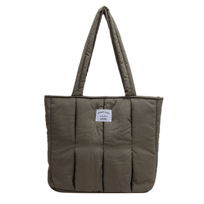 Bolsa de Tote personalizada para mulheres 2024 Moda Inverno Bolsa de ombro com colcha de retalhos Grande capacidade