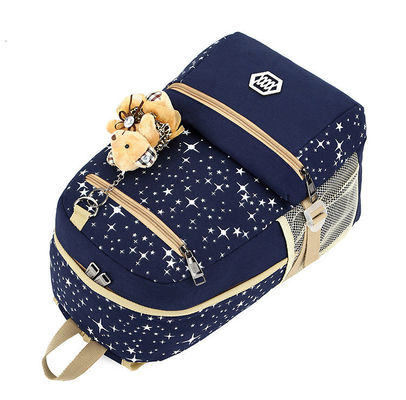 Saco escolar de mochila para crianças conjunto de 3 para viagens de lazer com design resistente à água