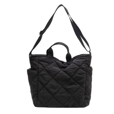 Logotipo personalizado de nylon leve Saco Puffy Feminino Saco Tote Quiltado Saco de ombro único