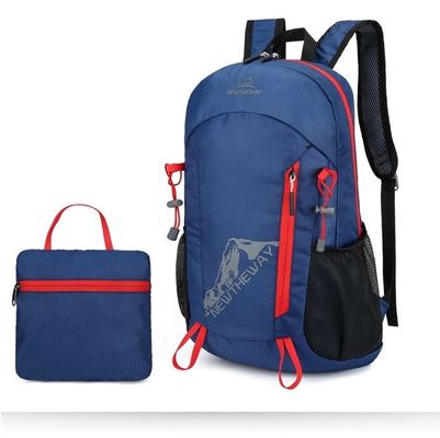 Logotipo personalizado Bolsas de ginástica esportiva de nylon dobrável leve impermeável mochila de saída