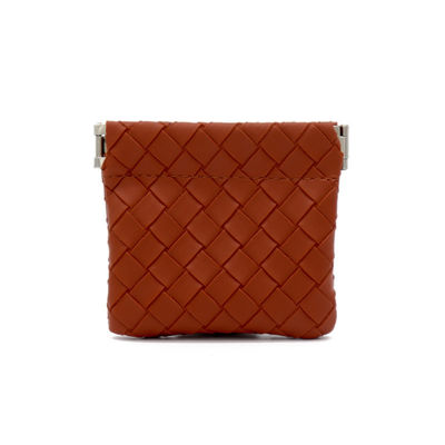 Bolsa de couro de noiva de casamento personalizada Bolsa de cosméticos de couro de donzelas em padrão sólido