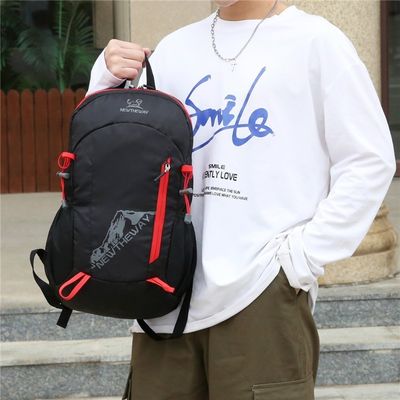 Logotipo personalizado Bolsas de ginástica esportiva de nylon dobrável leve impermeável mochila de saída