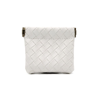 Bolsa de couro de noiva de casamento personalizada Bolsa de cosméticos de couro de donzelas em padrão sólido