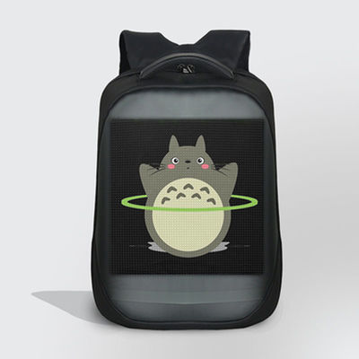 Mochila com Display LED de Manopla Sua companheira perfeita para publicidade ao ar livre