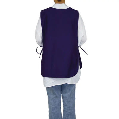 Uniforme de unhas unisex ajustável com três bolsos grandes