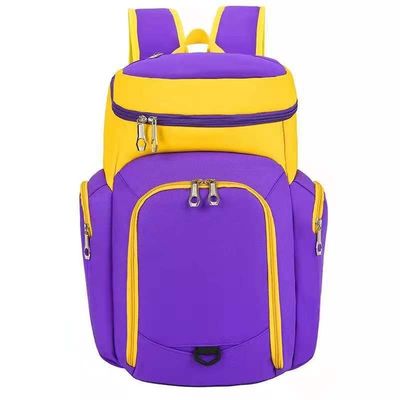 Mochila de basquete ou futebol de material com desenhos personalizados e fecho de zíper