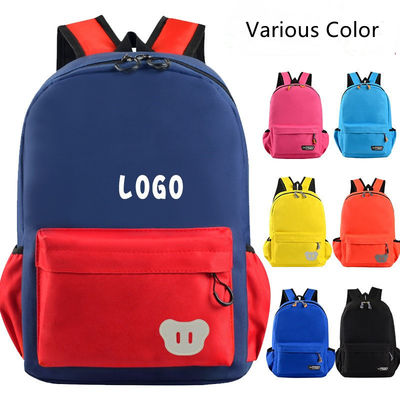Logotipo personalizado Impresso Crianças Crianças Mochila Escolar com padrão de desenho animado à prova d'água