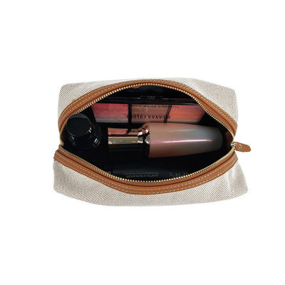 Mini sacos cosméticos logotipo personalizado viagem sacos pesados de maquiagem de lona sacos higiênicos para meninas